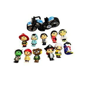 Ryans World Action Figures Motorcycle Toys Doll Lot of 12